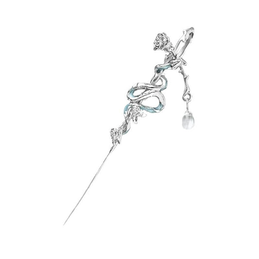 Exaggerated Ice-sealed Snake Ji Piercing Earrings