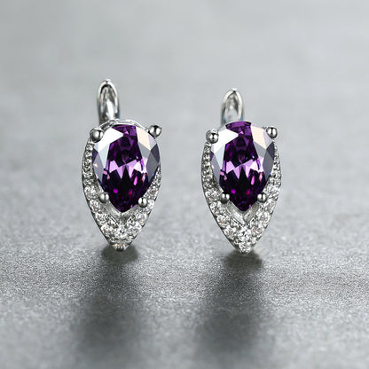 Four-claw Lvzuan V-shaped Earrings