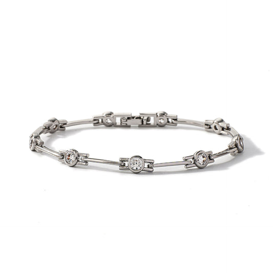 14K Real Gold Inlaid Zirconium Bracelet