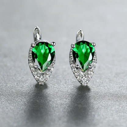 Four-claw Lvzuan V-shaped Earrings